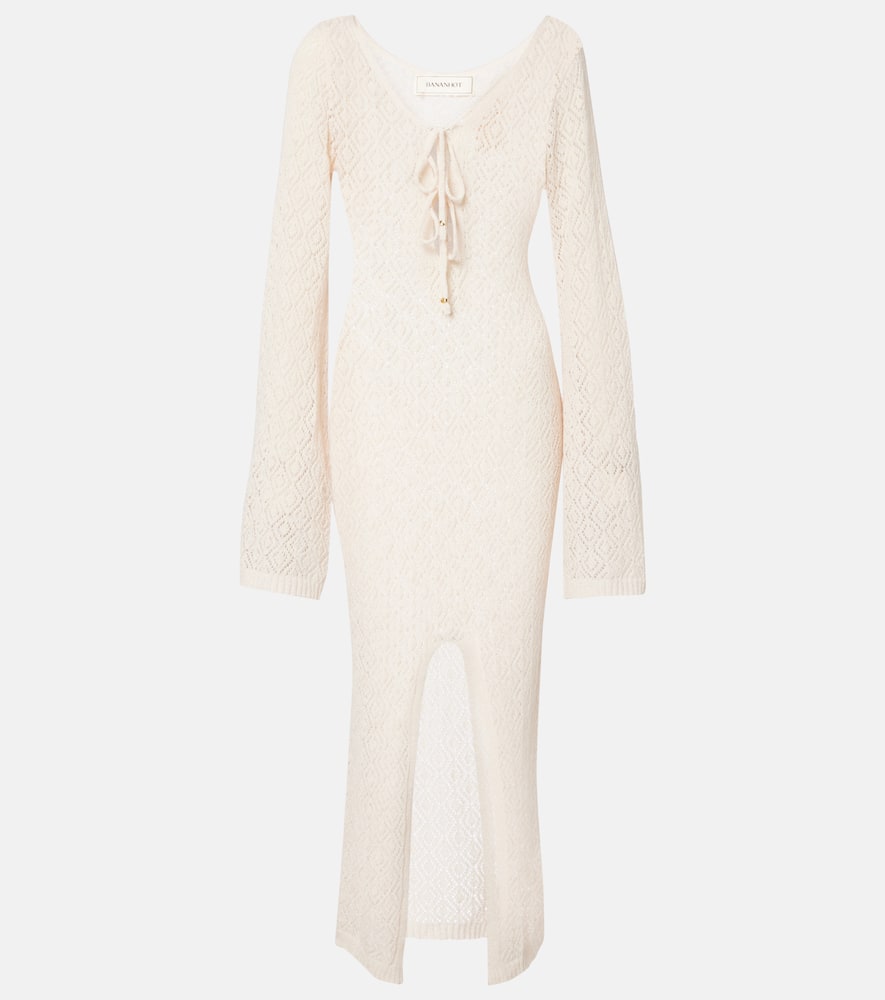 Joan open-knit beach cover-up