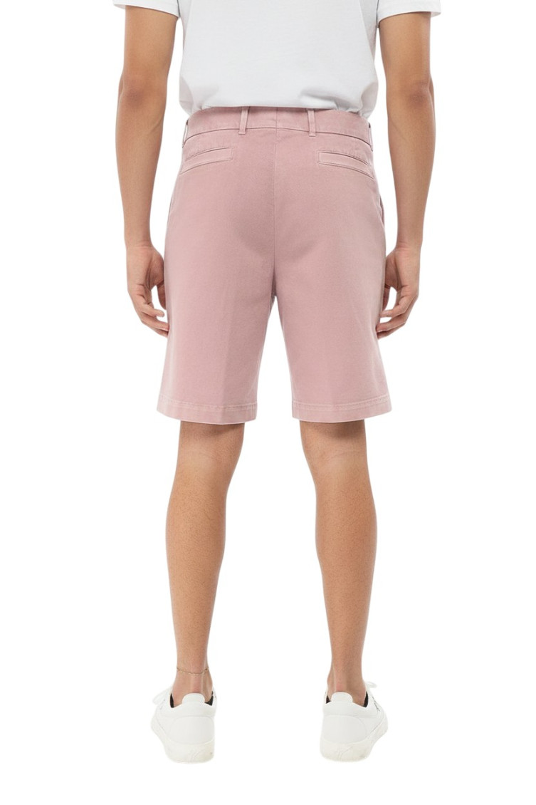 Pink Solid Regular Shorts