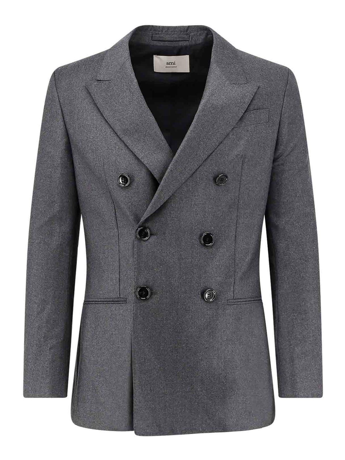 Double-breasted blazer in virgin wool