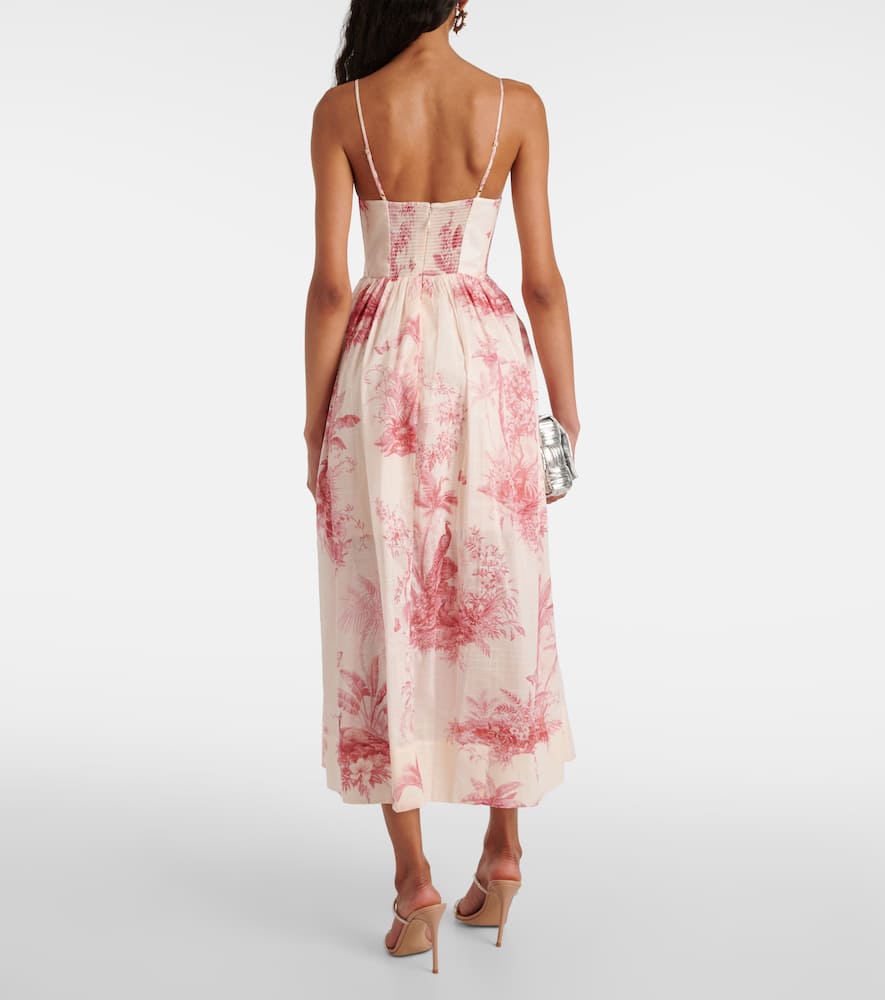 Waverly floral cotton corset dress