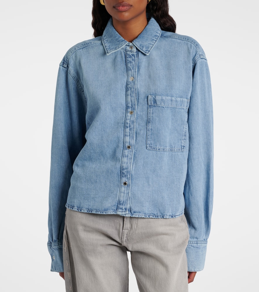 Ivy cotton and linen denim shirt