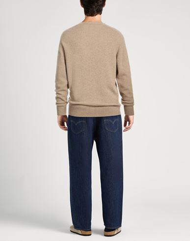 Man Sweater Sand Size 44 Cashmere