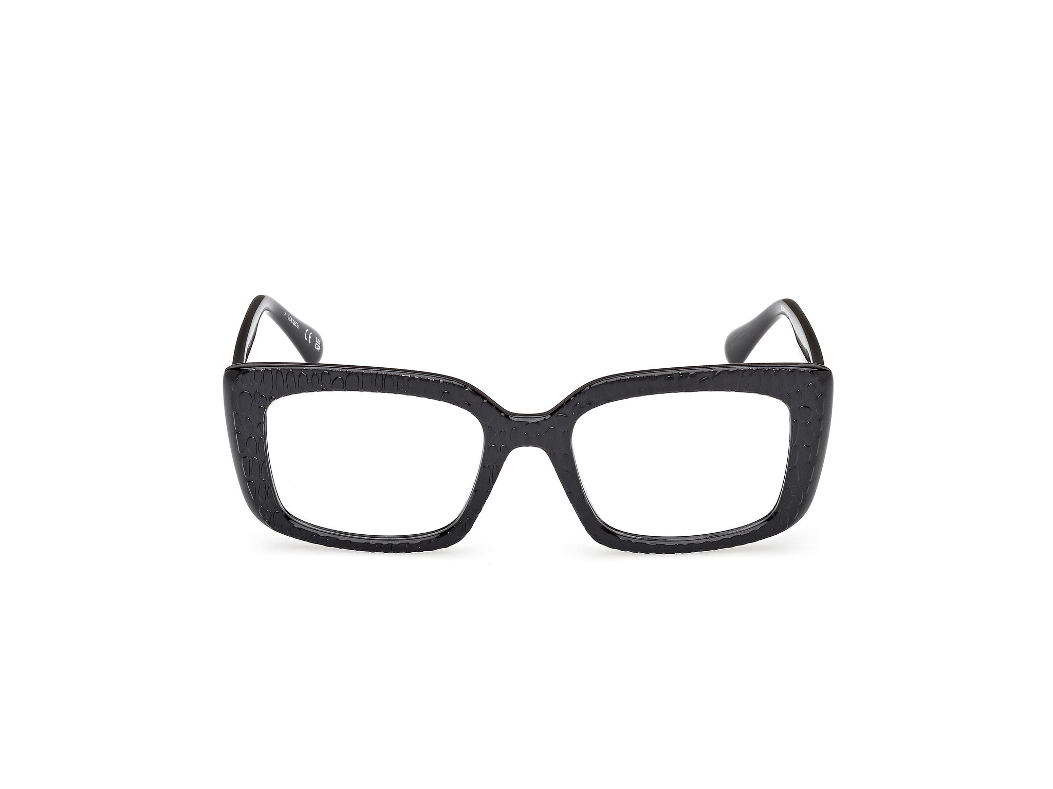 MAX&Co Mujer MAX&Co MO5206 001 Monturas ópticas Inyectado Negro Cuadrada Norma