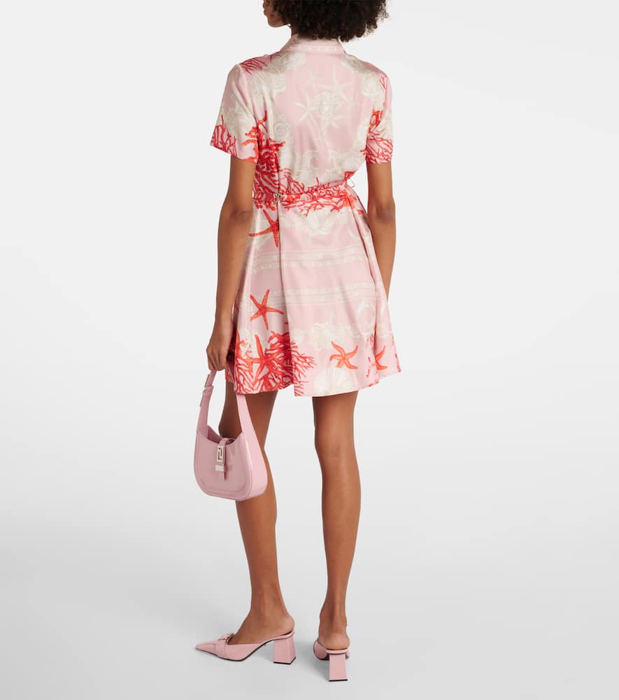 Barocco Sea silk twill shirt dress