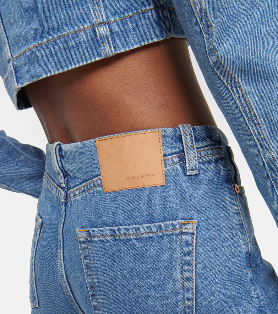 Low-rise wide-leg jeans
