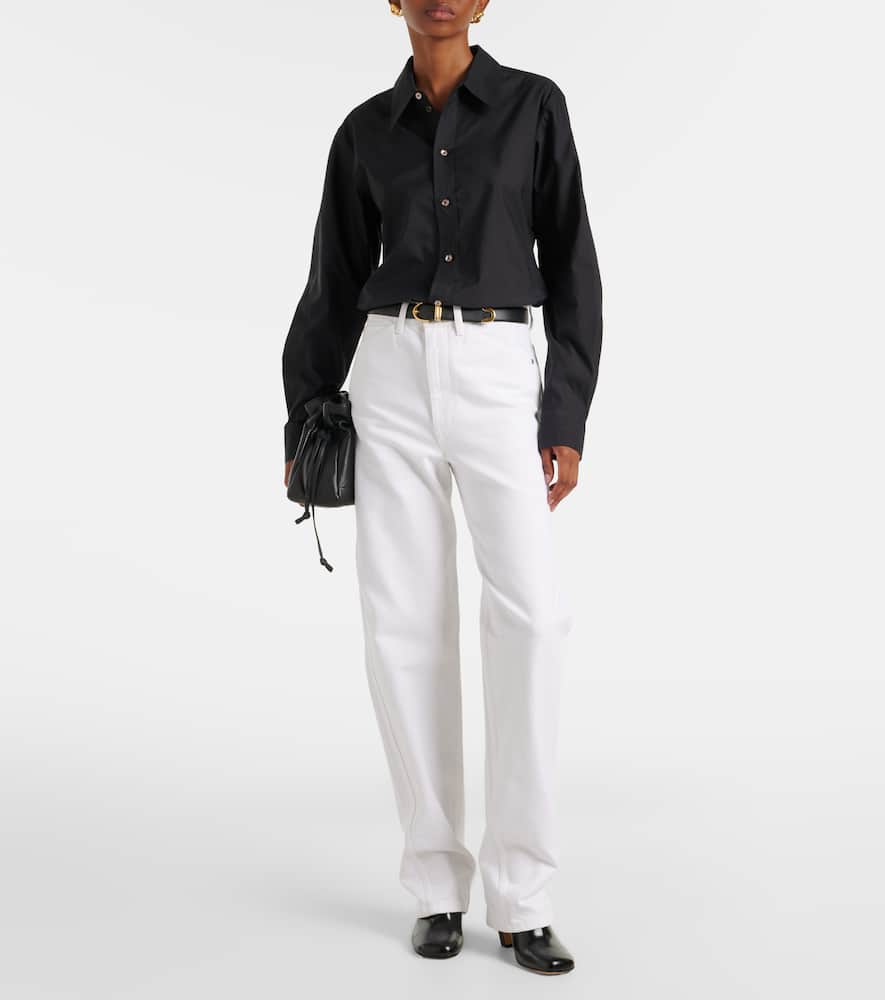 Cotton and silk shirt