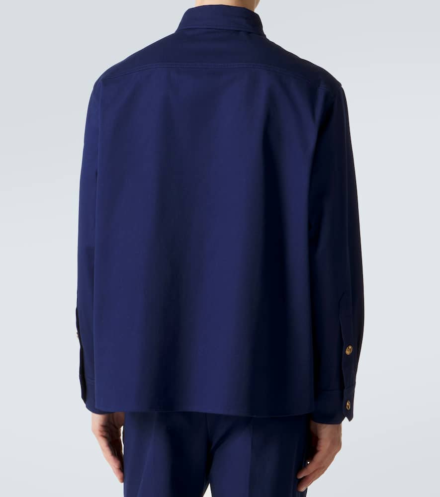 VGold cotton gabardine overshirt