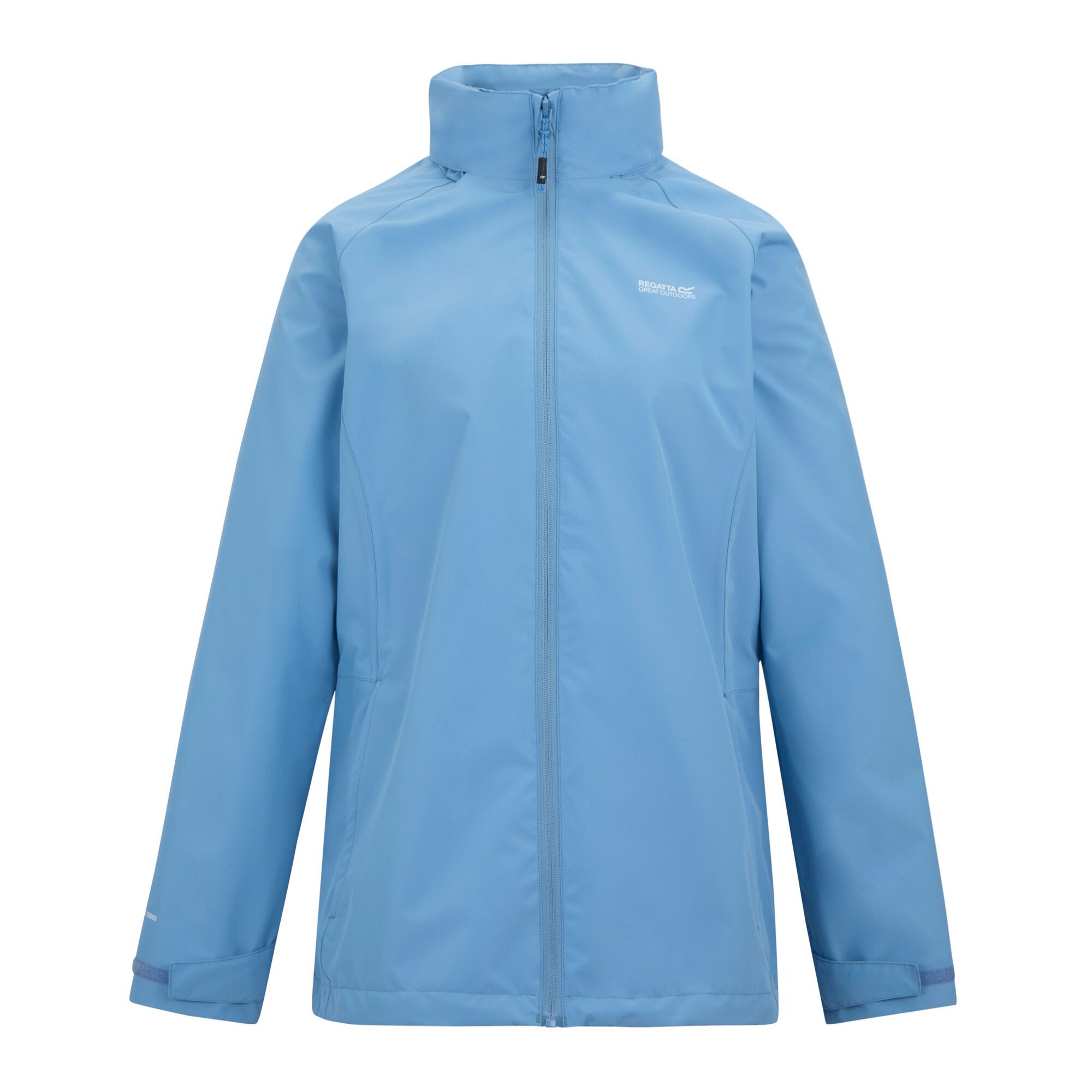 Regatta Daysha Ii Waterproof Hooded Shell Jacket In Light Blue