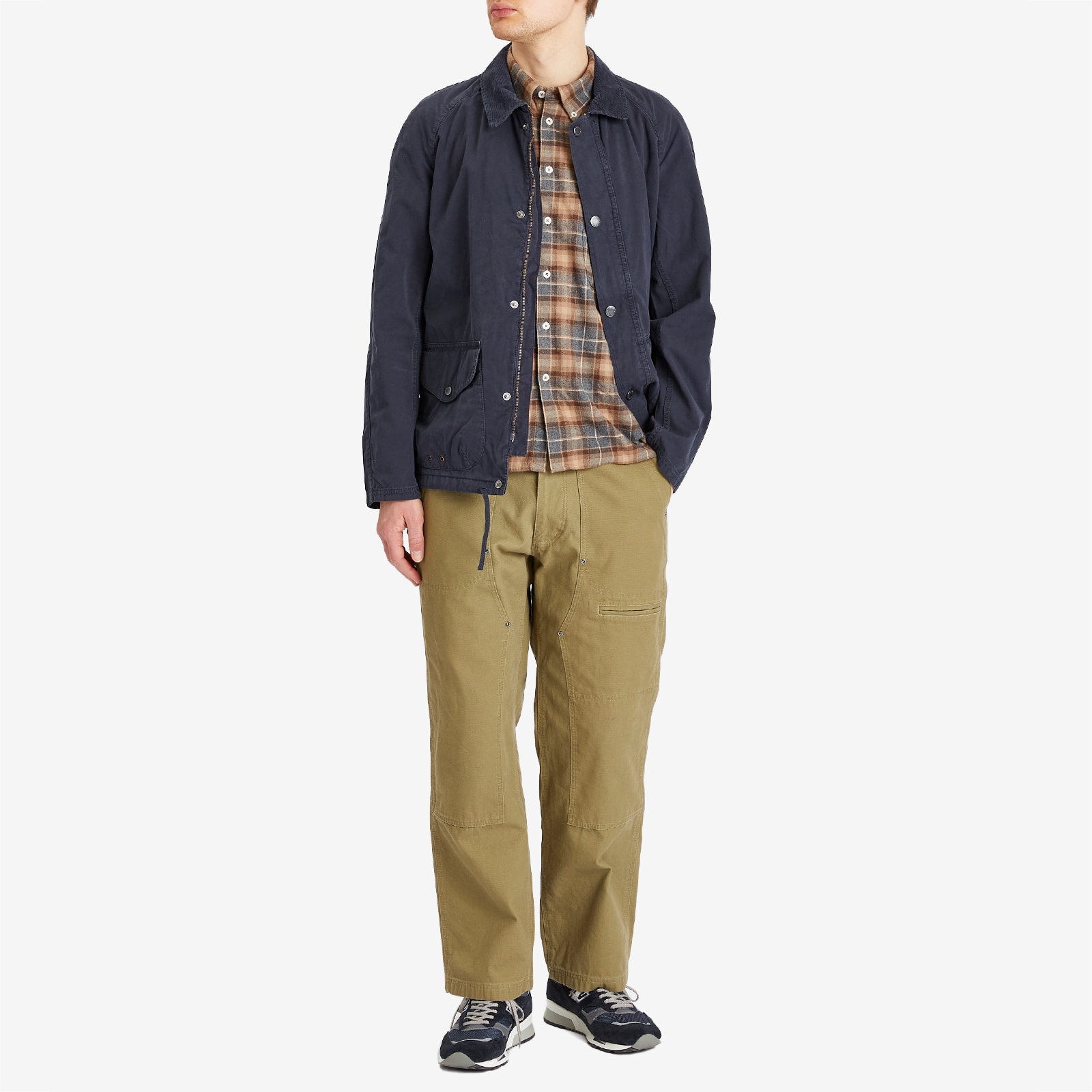 Men's Utility Casual Chore Jacket in Navy