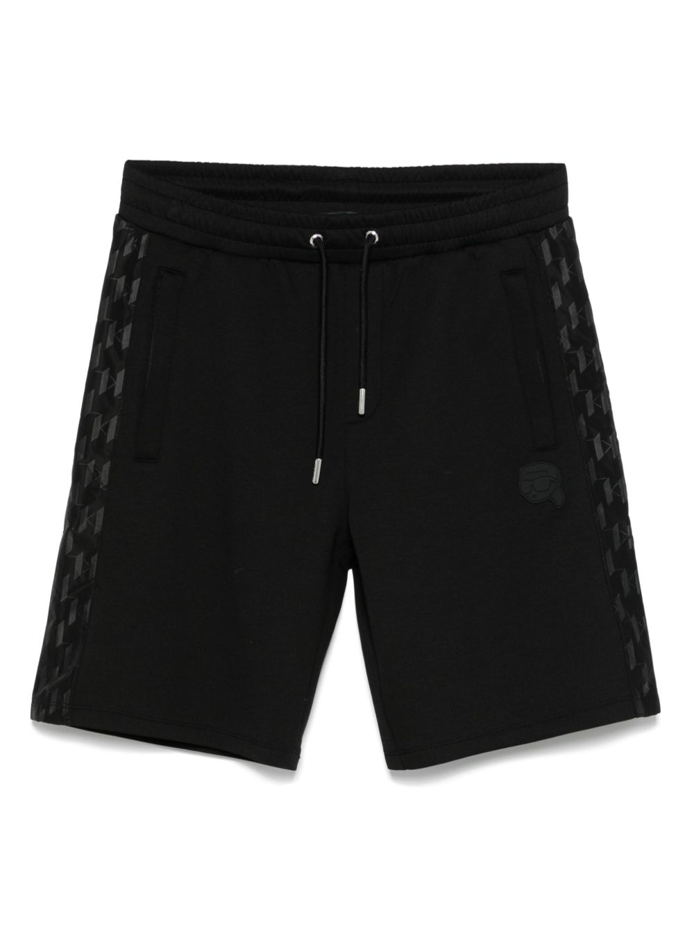Karl Lagerfeld Ikon-patch track shorts - Black