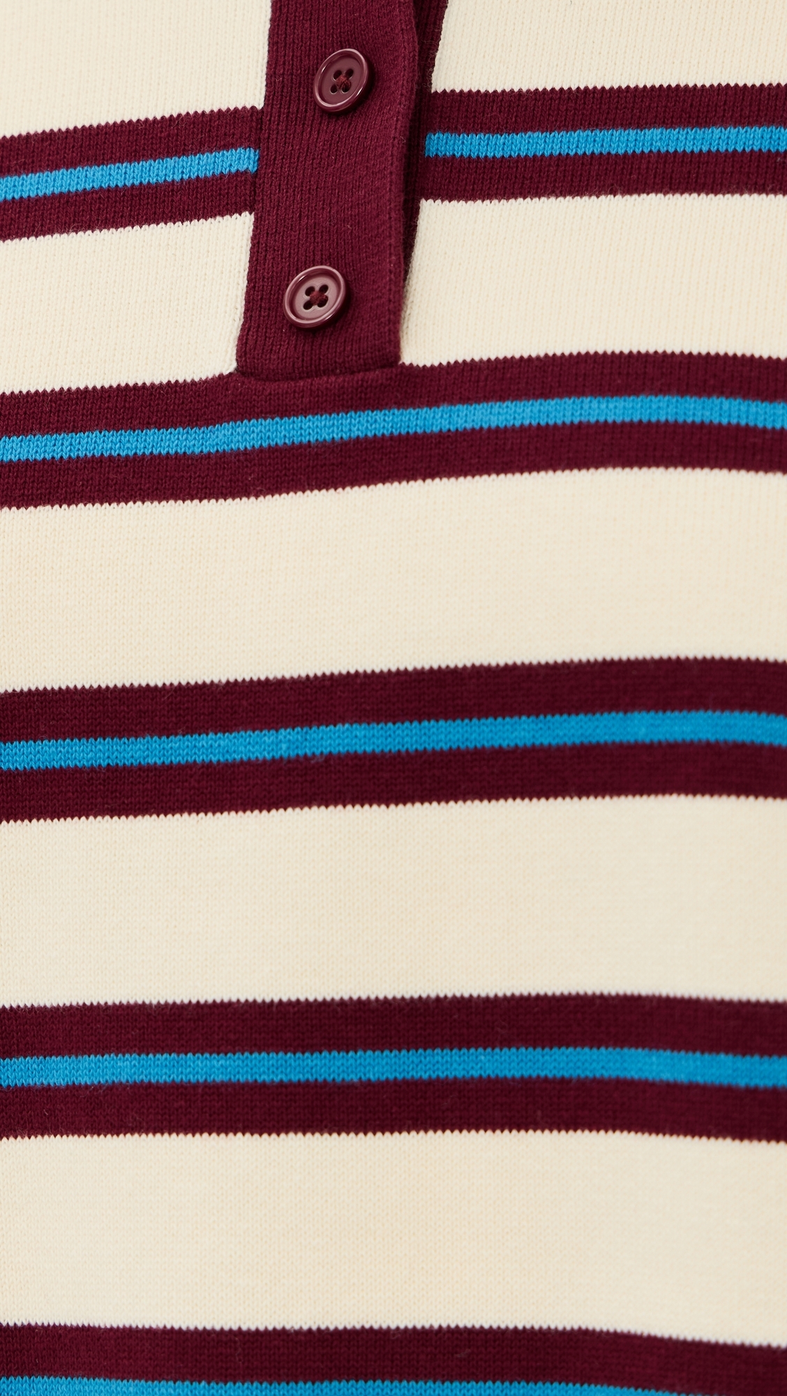Striped Polo Burgundy Stripe