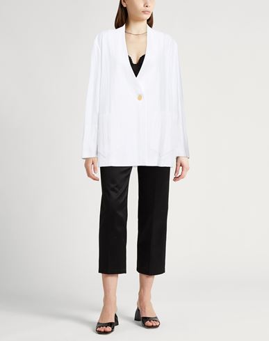 Forte_forte Woman Blazer White Size 3 Viscose, Cotton, Polyamide