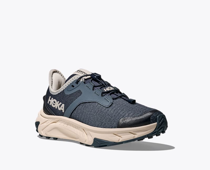 HOKA Transport Freedom Shoes in Varsity Navy/Alabaster