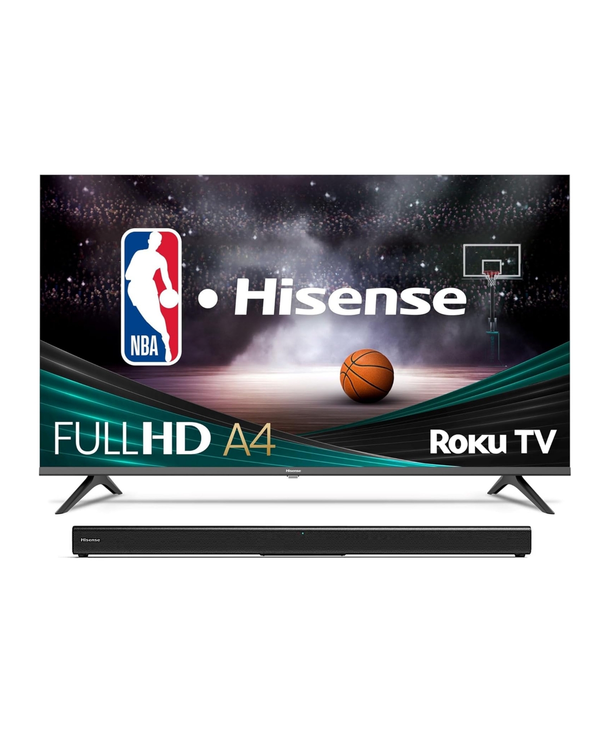 43" A4 1080P Smart Led Tv and Soundbar Bundle