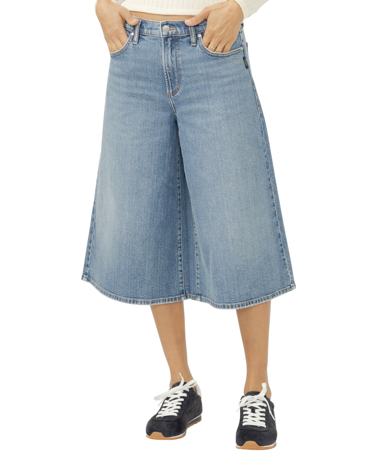 Women's High Rise Culotte Jeans - Newport