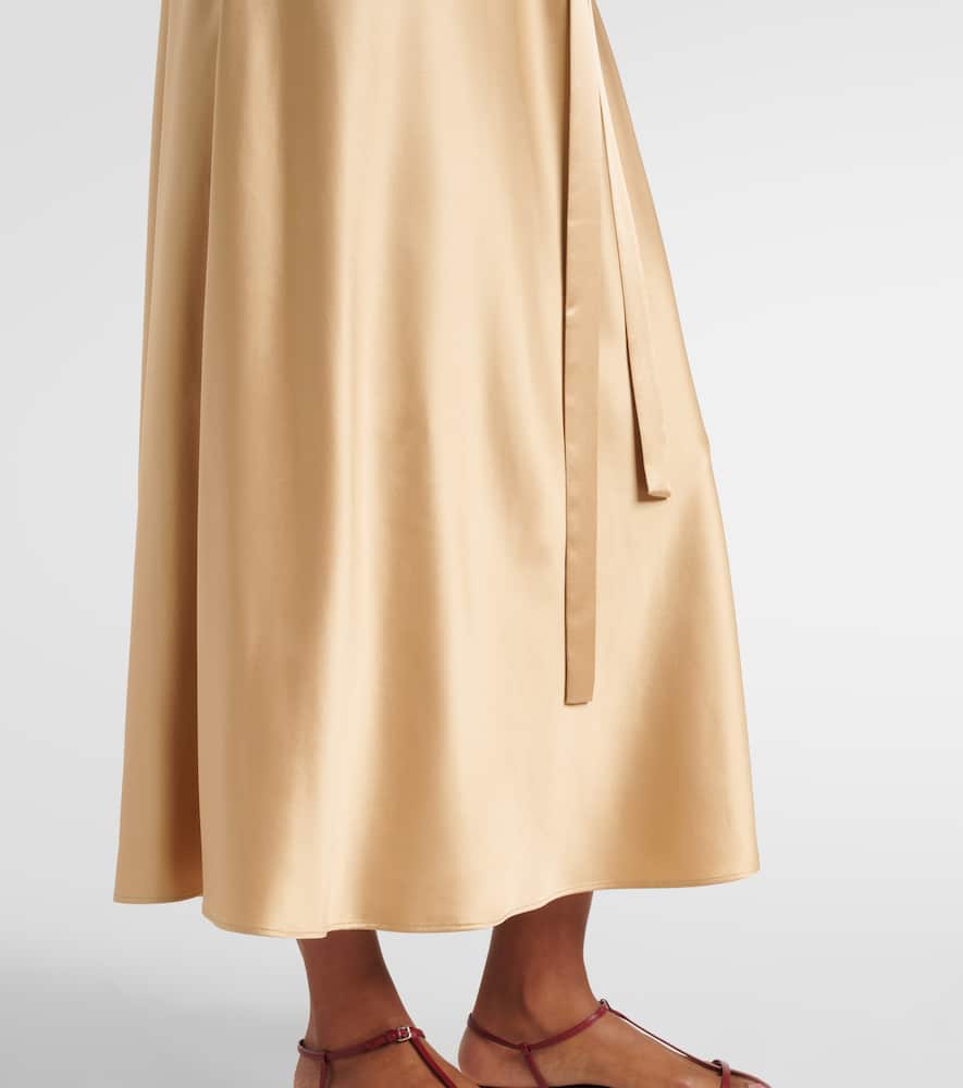 Garnier silk satin midi dress