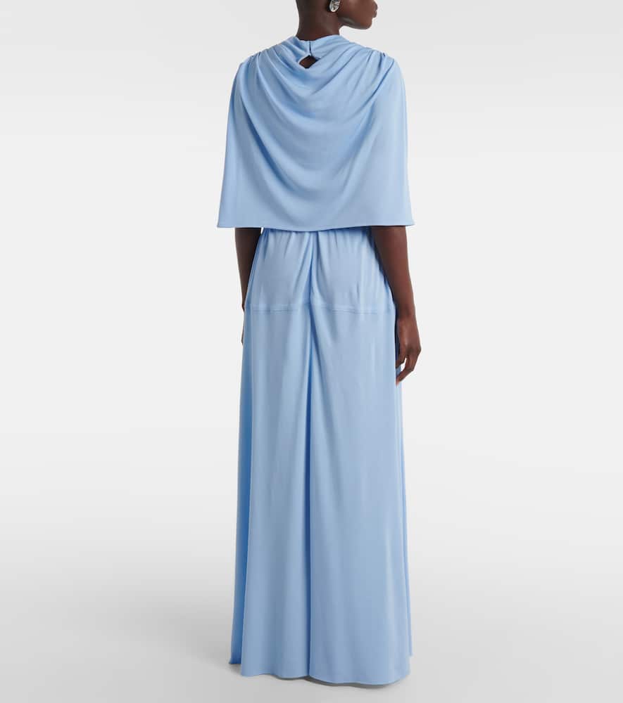 Frankie caped jersey maxi dress