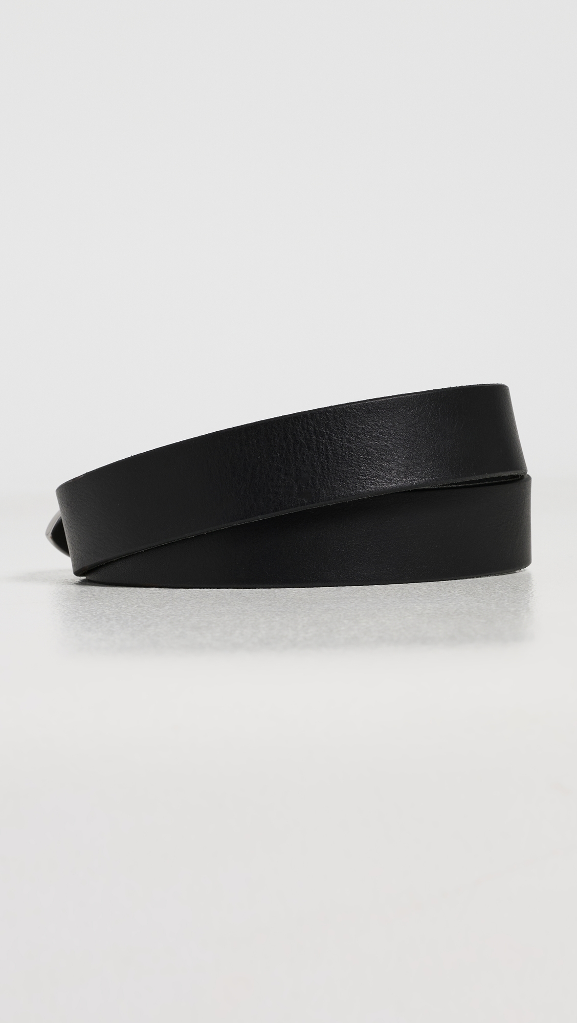 Western Bridle Leather Belt Black