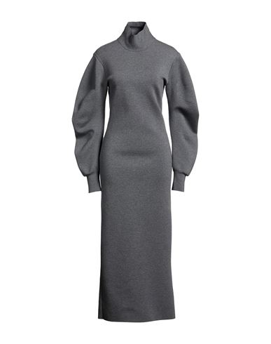 Woman Maxi dress Grey Size S Wool, Polyamide, Polyurethane
