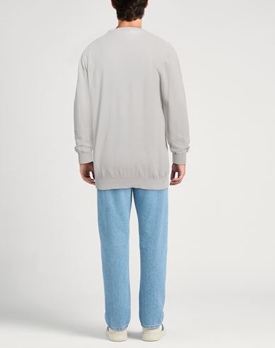 Rossopuro Man Sweater Light grey Size 7 Cotton