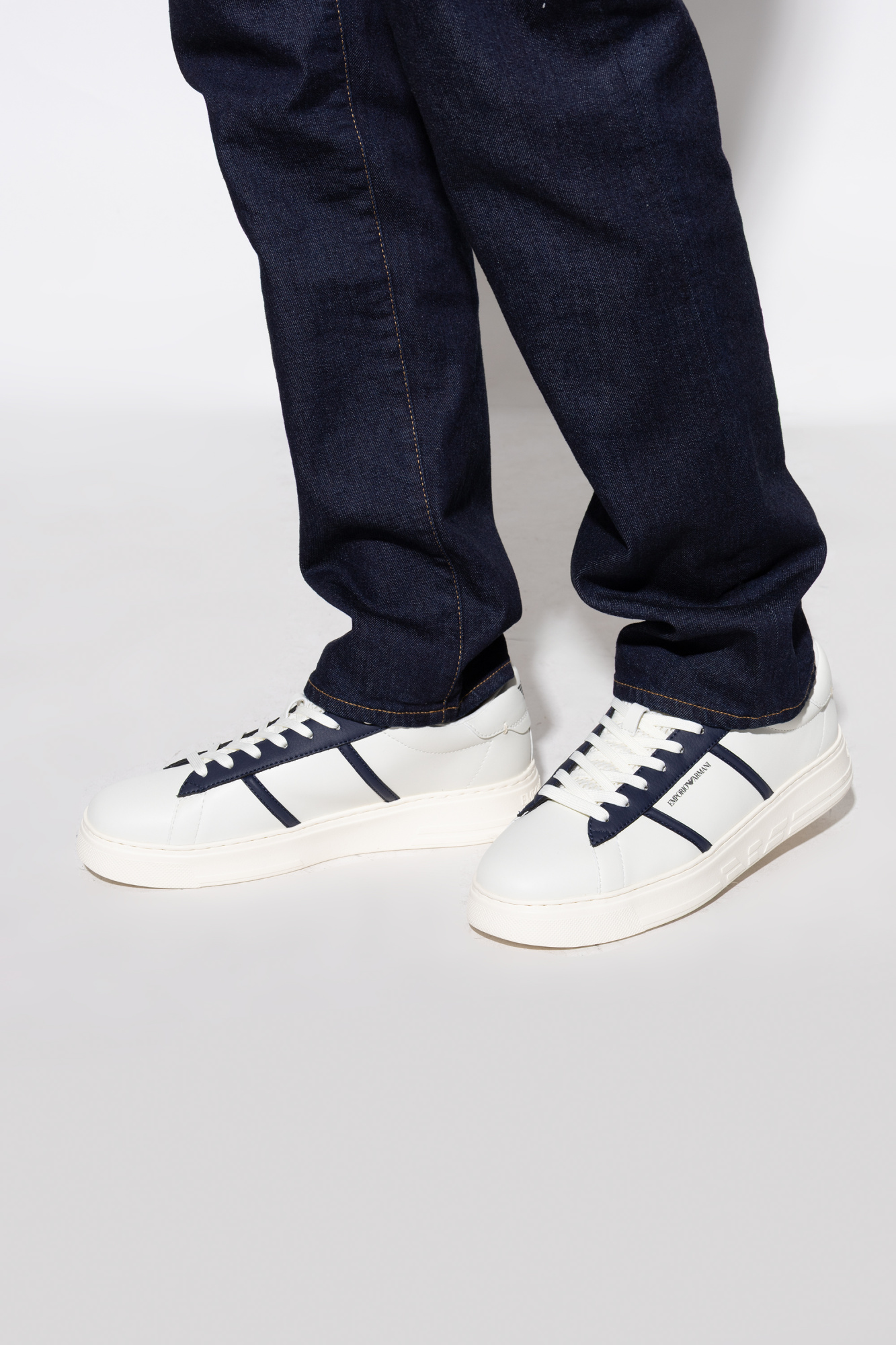 Sports Shoes With Logo, Men's, White