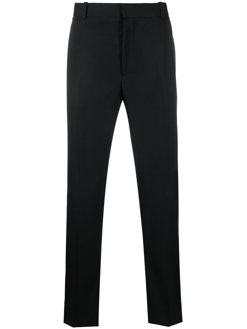 Silk side panel tailored trousers - Black