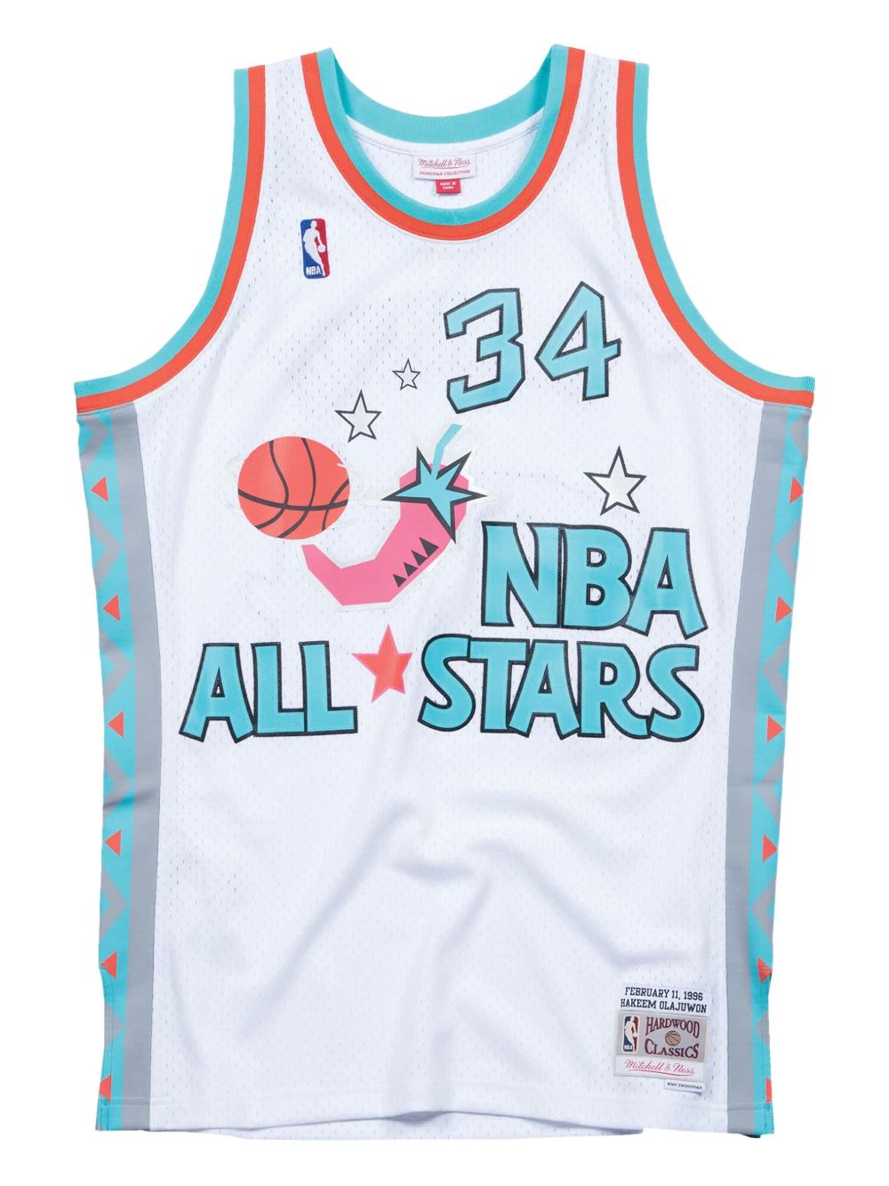 X NBA All Star 96 Hakeem Olajuwon Swingman tank top - White