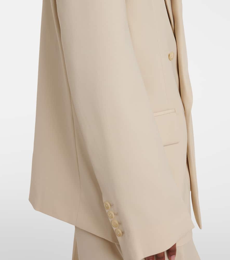 Newark double-breasted cotton blazer