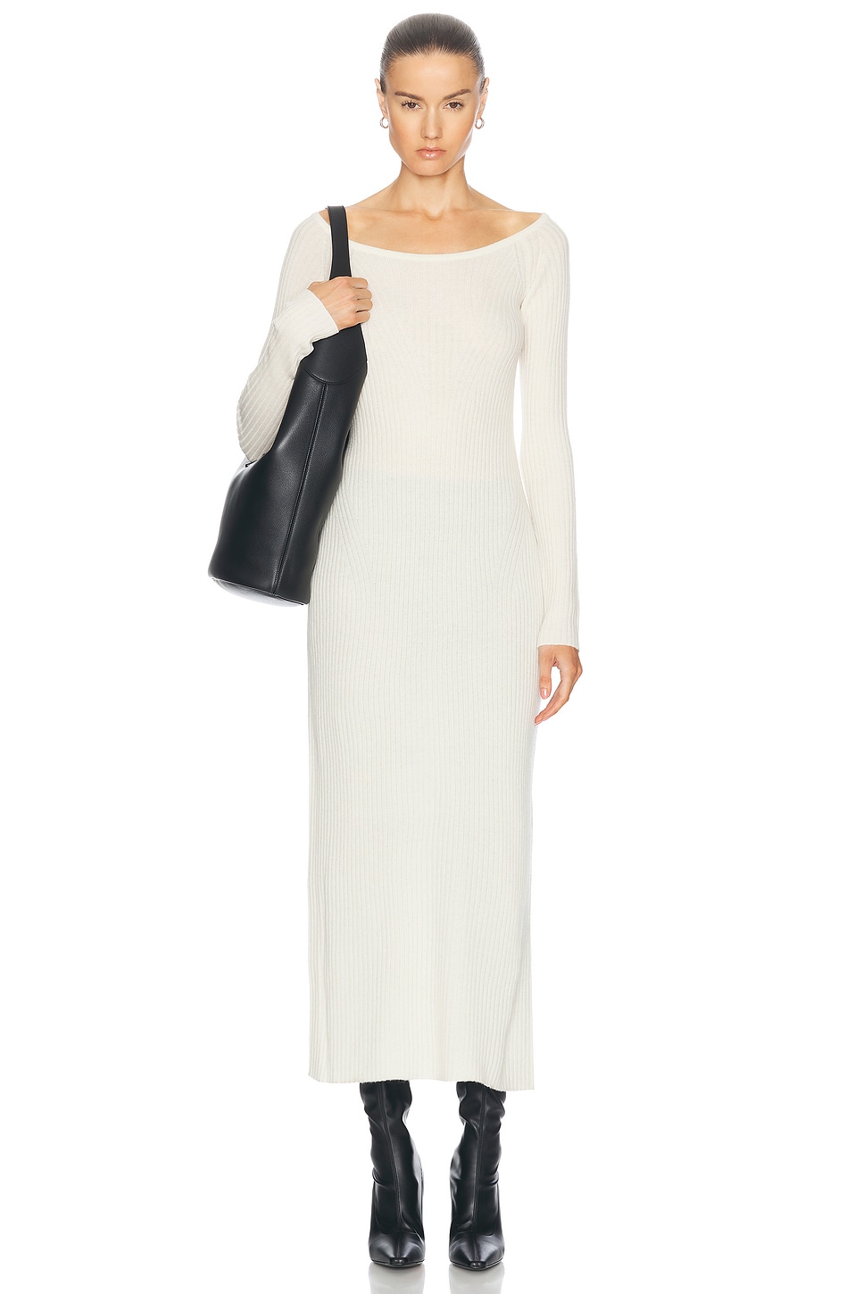 Loulou de Saison Anoush Dress in Ivory - Ivory.  L also in