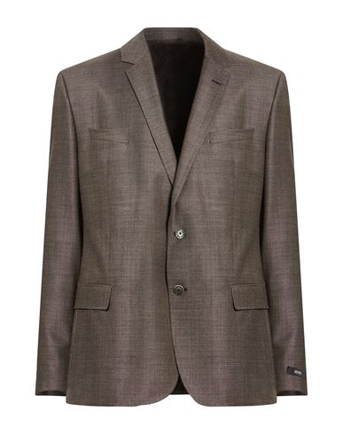 Man Blazer Taupe Size 44 Virgin Wool