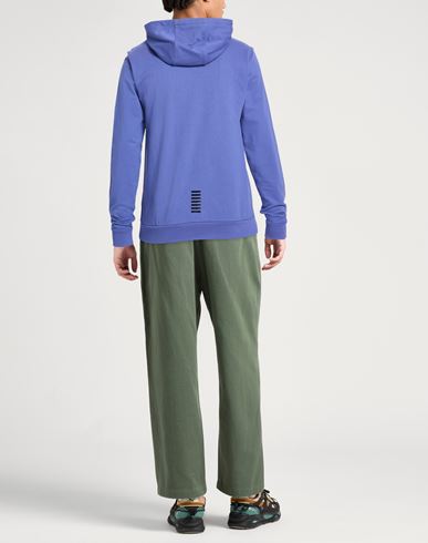 Man Sweatshirt Purple Size M Cotton, Elastane