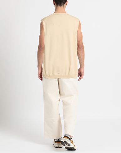 Man Sweater Beige Size 46 Cotton