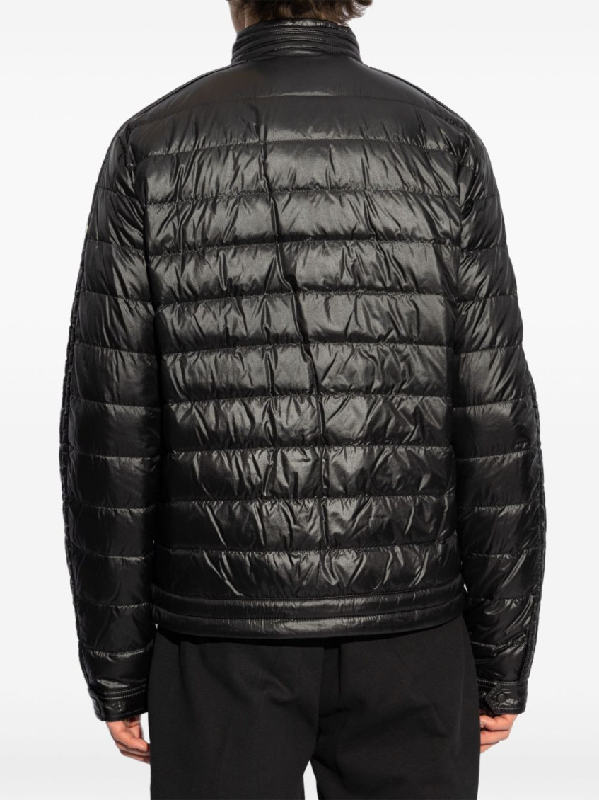 Black Jacobus Down Biker Jacket