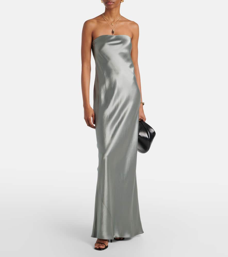 Satin maxi dress