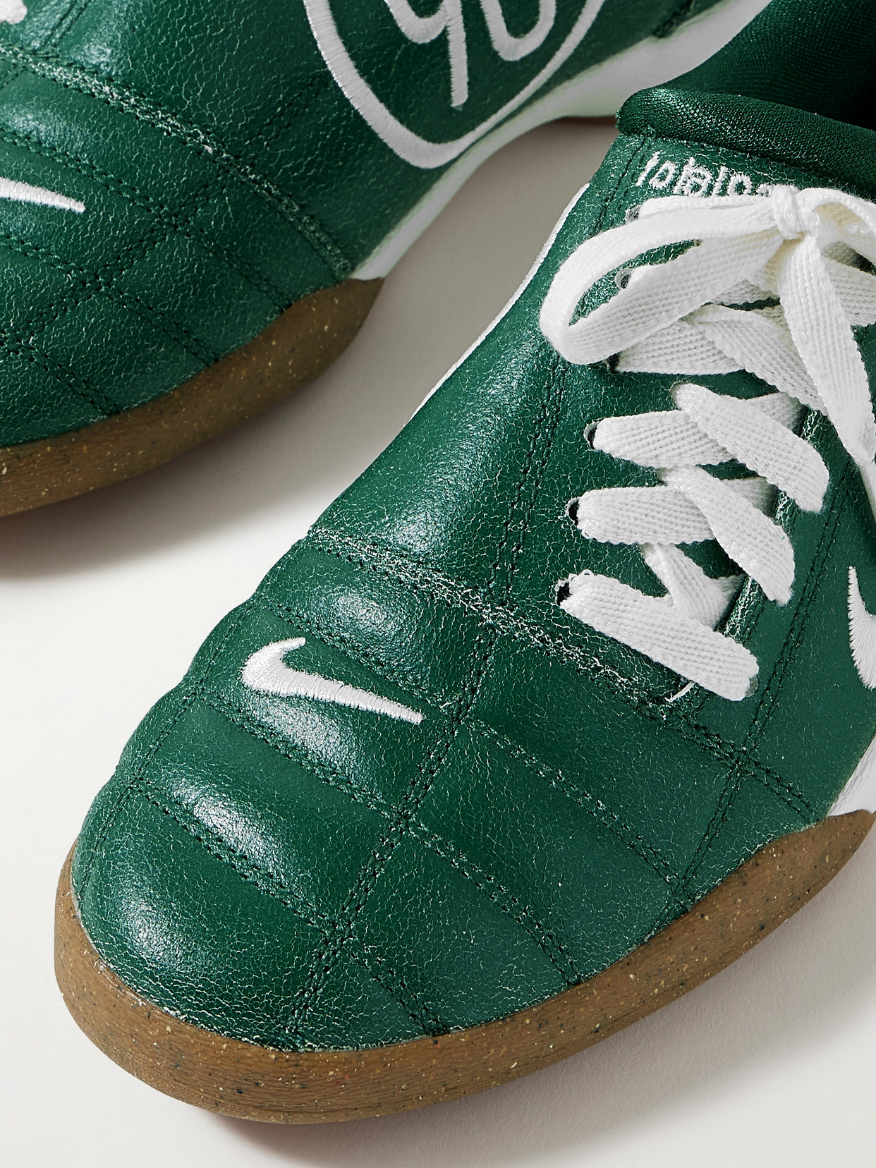 Total 90 Cracked-leather Sneakers - Green