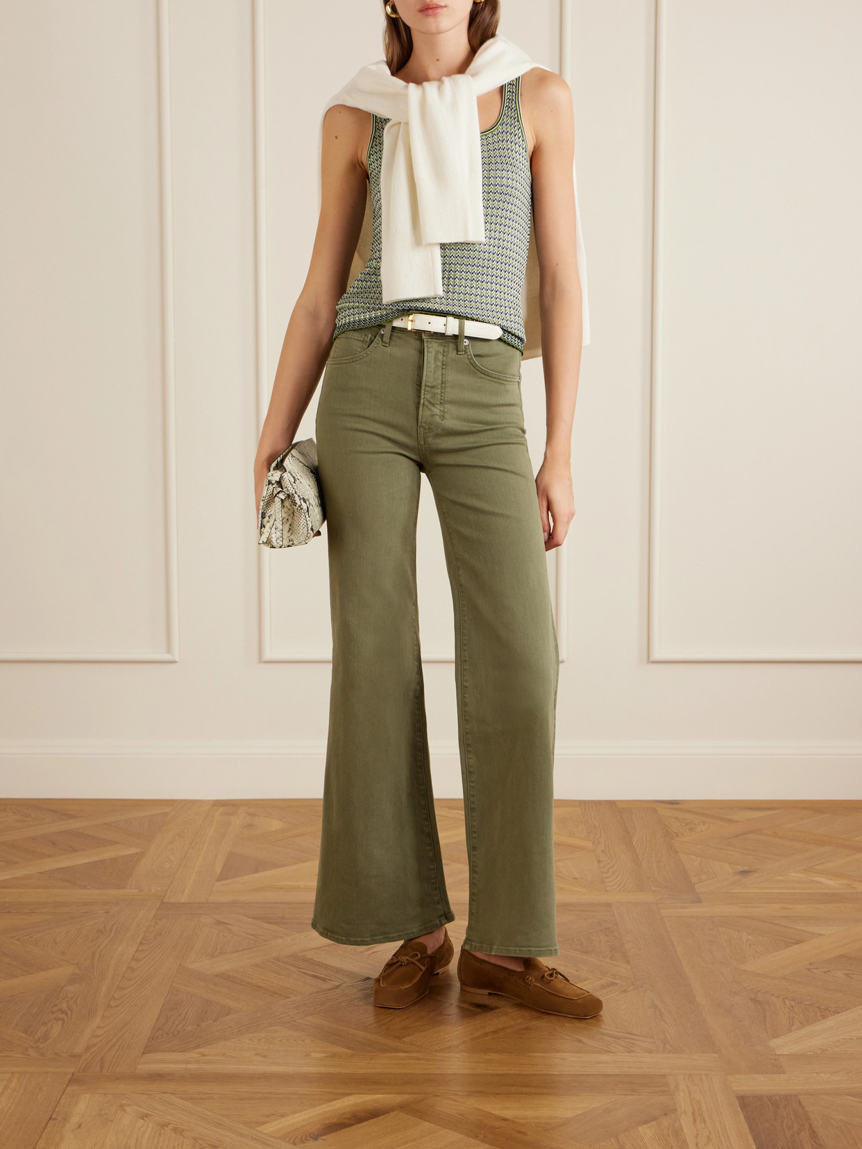 Joplin High-rise Flared Jeans - Green