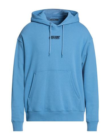 Man Sweatshirt Light blue Size L Cotton