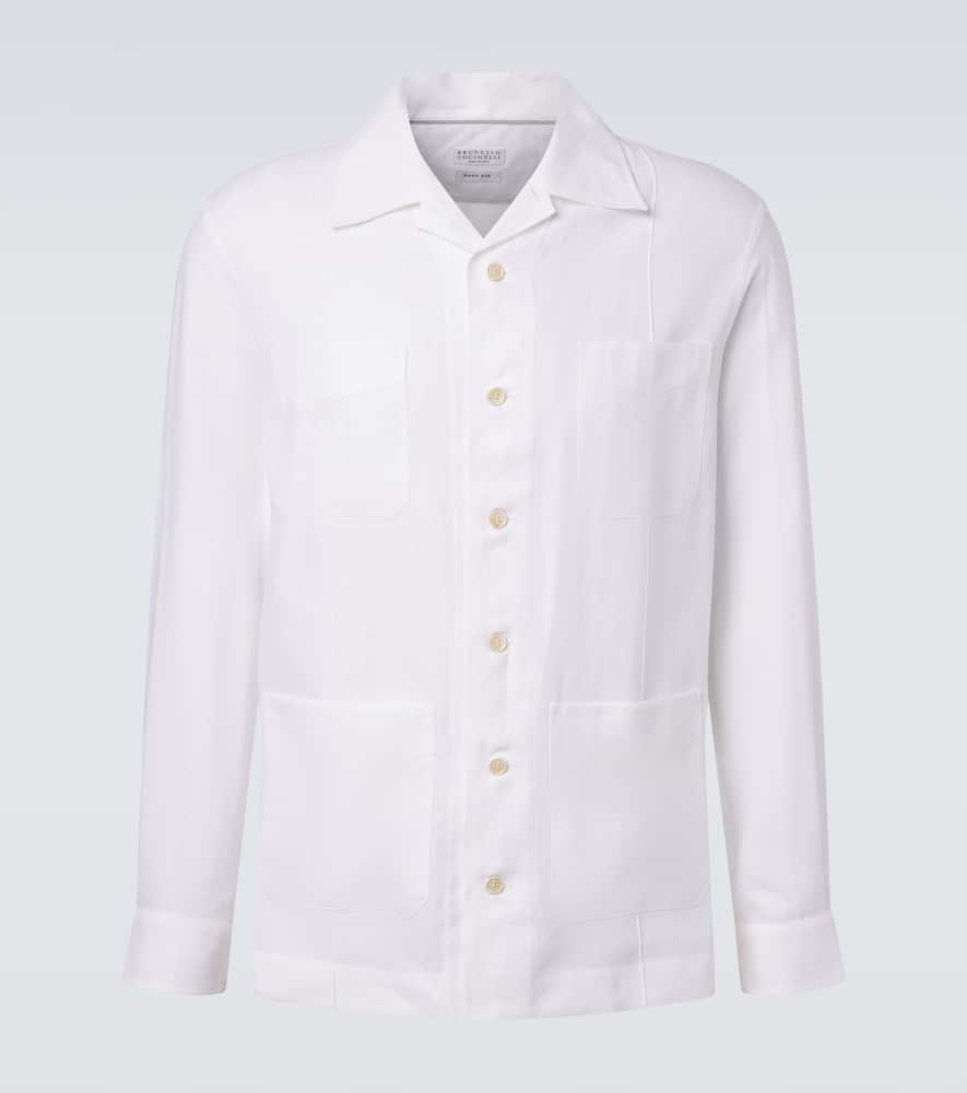 Hemp, linen, and cotton shirt