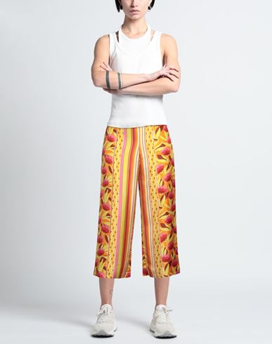 Malìparmi Woman Pants Orange Size 4 Silk