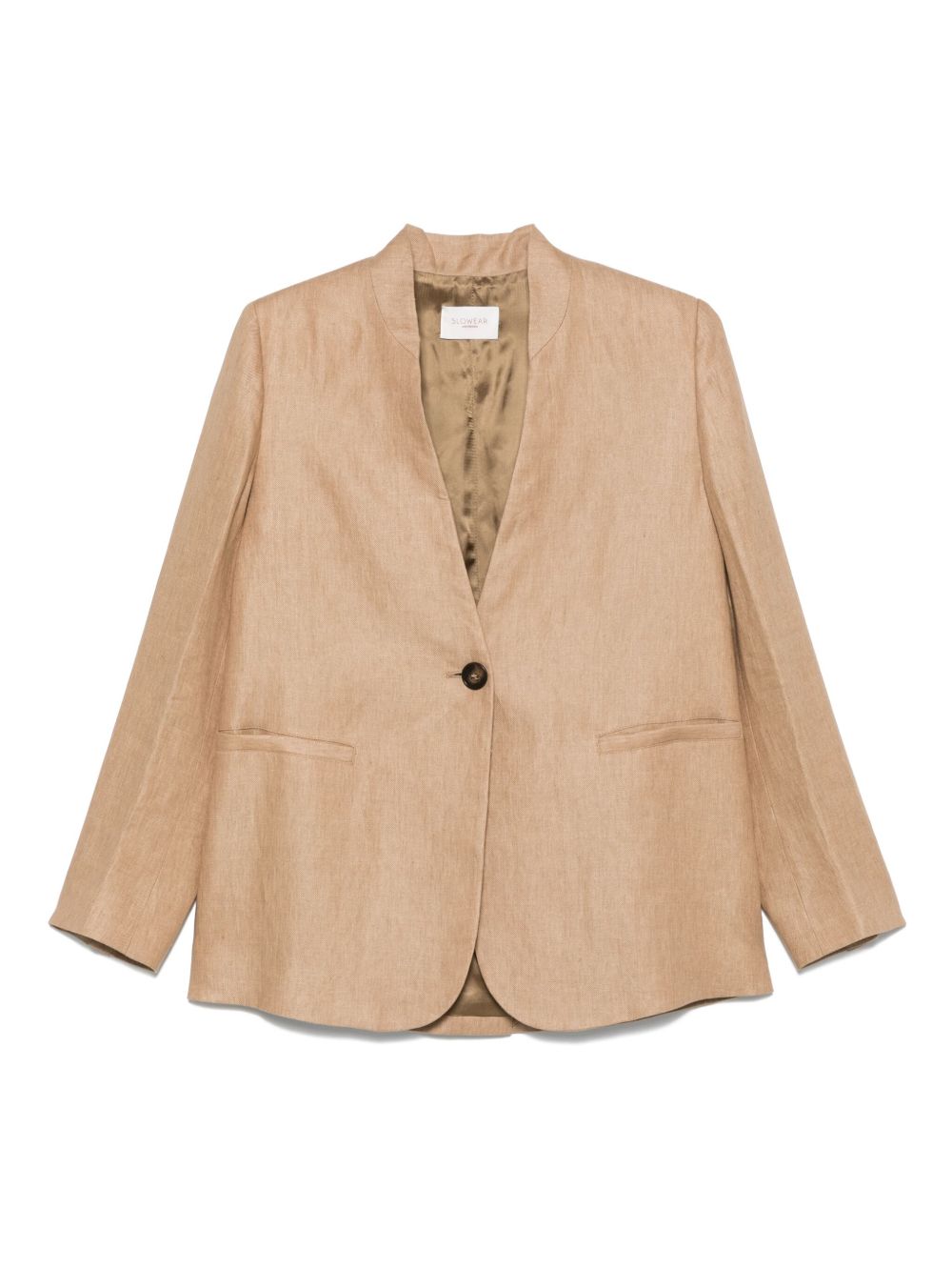 Slowear linen-blend blazer - Brown