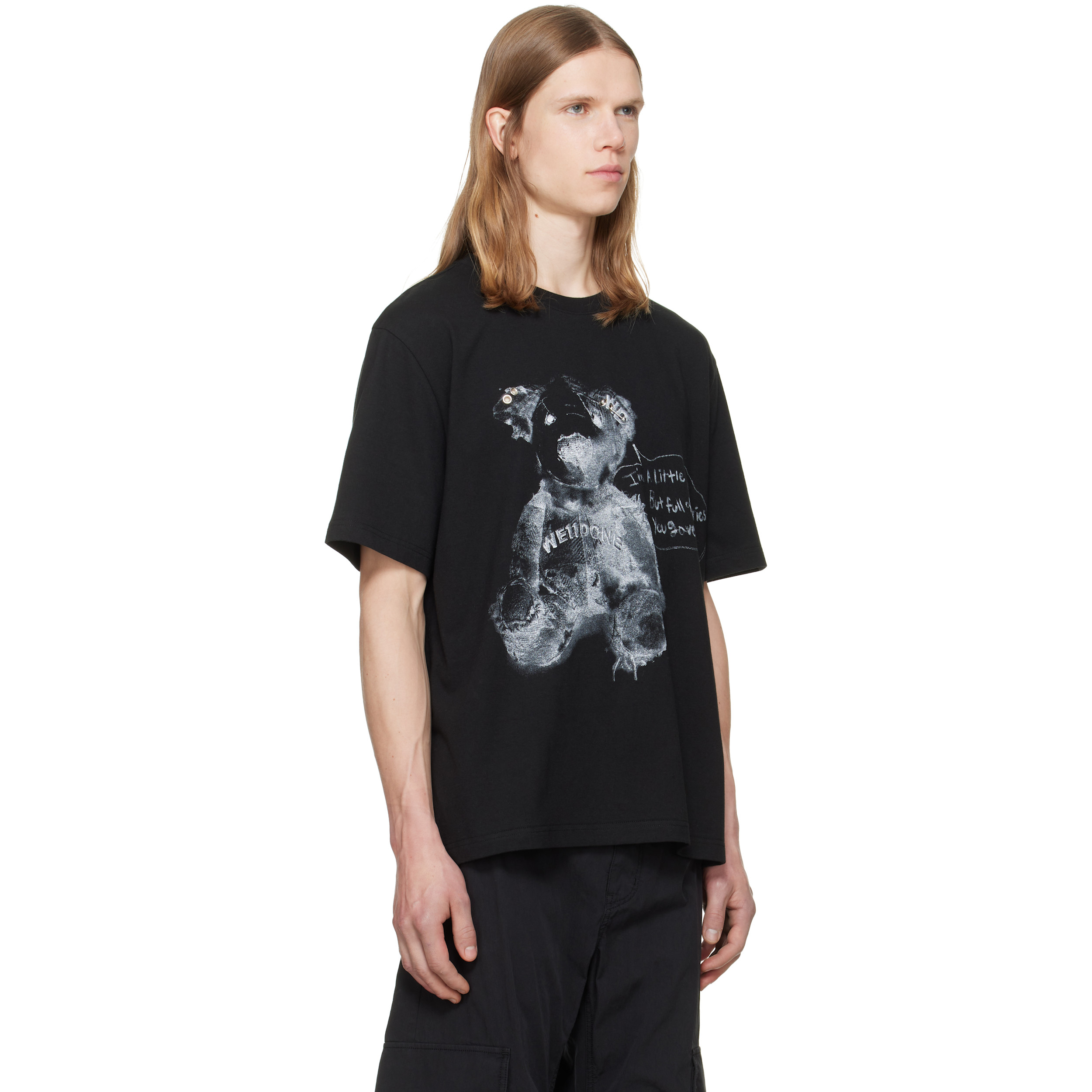Black Drawing Teddy T-shirt