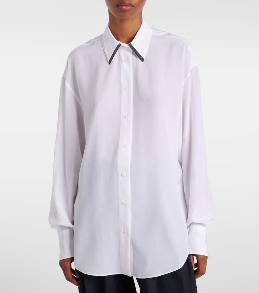 Silk satin shirt