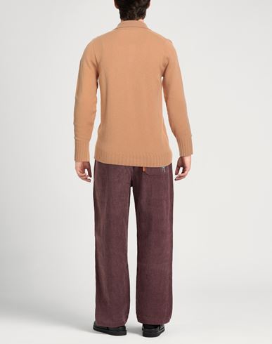 Man Sweater Camel Size 40 Lambswool