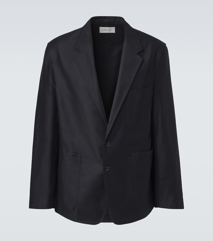 Cotton satin suit jacket