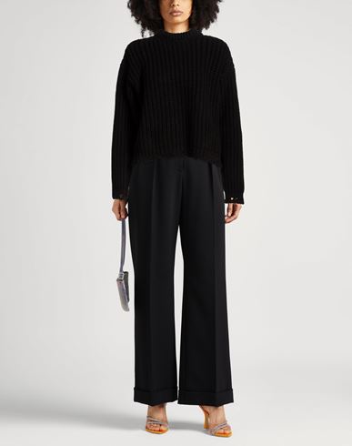 Woman Turtleneck Black Size 2 Wool, Cashmere