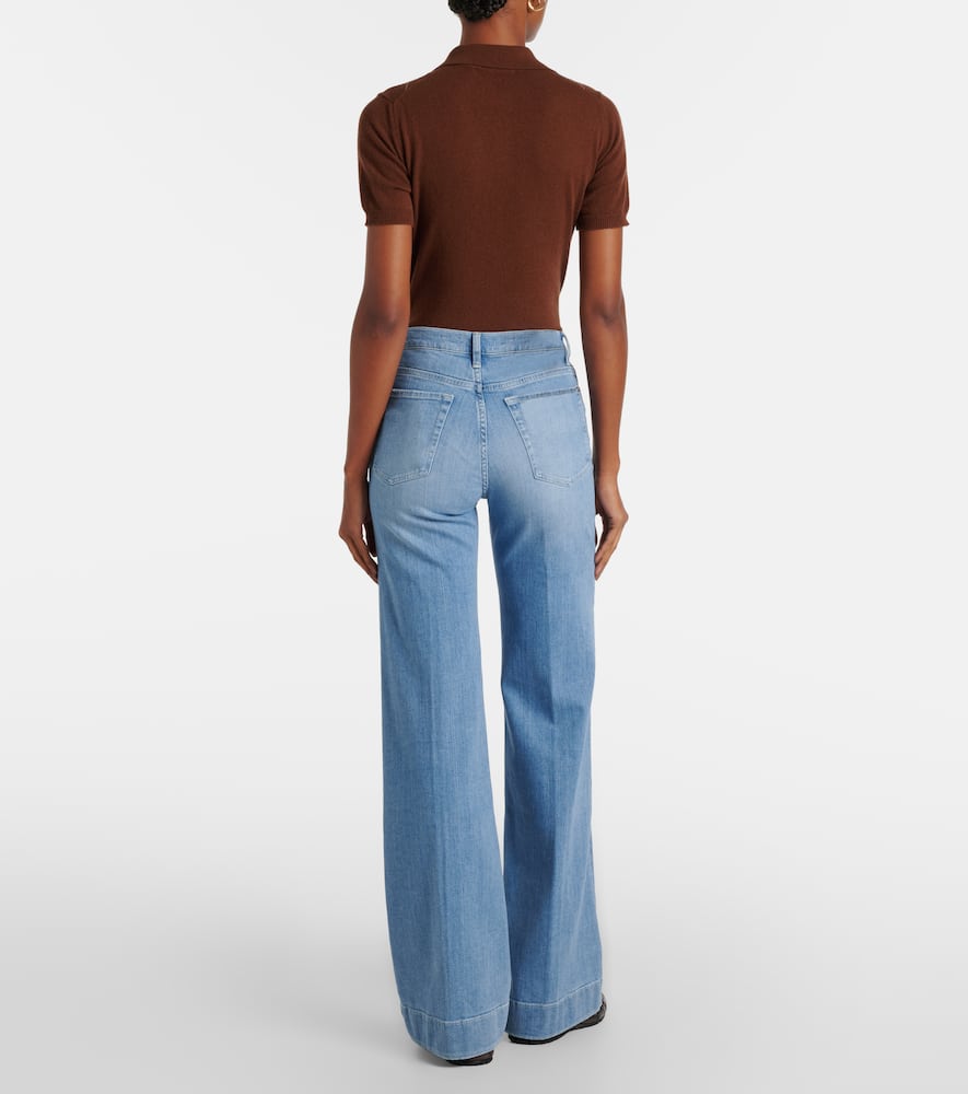 High-rise wide-leg jeans