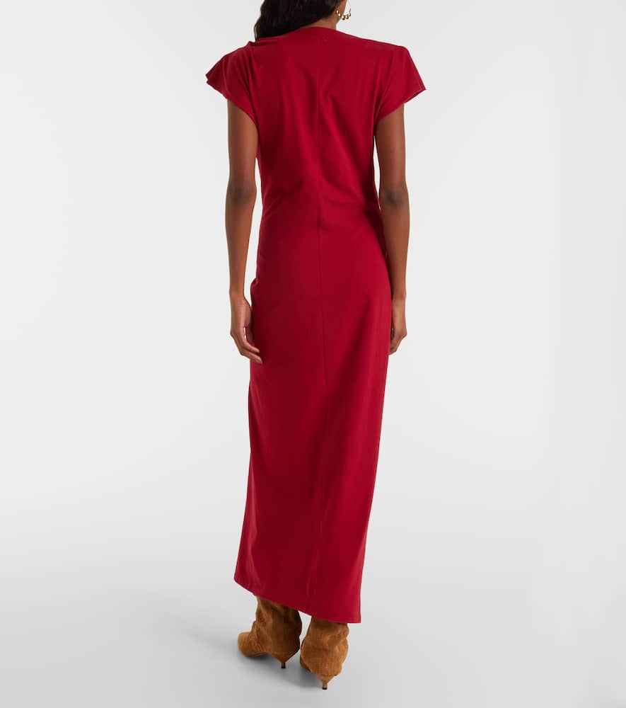 Nadela gathered cotton maxi dress