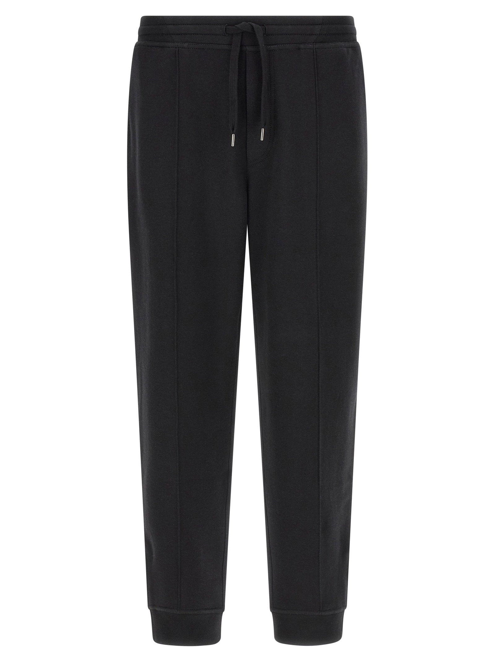 Cotton, Cashmere and Silk Blend Joggers — Black