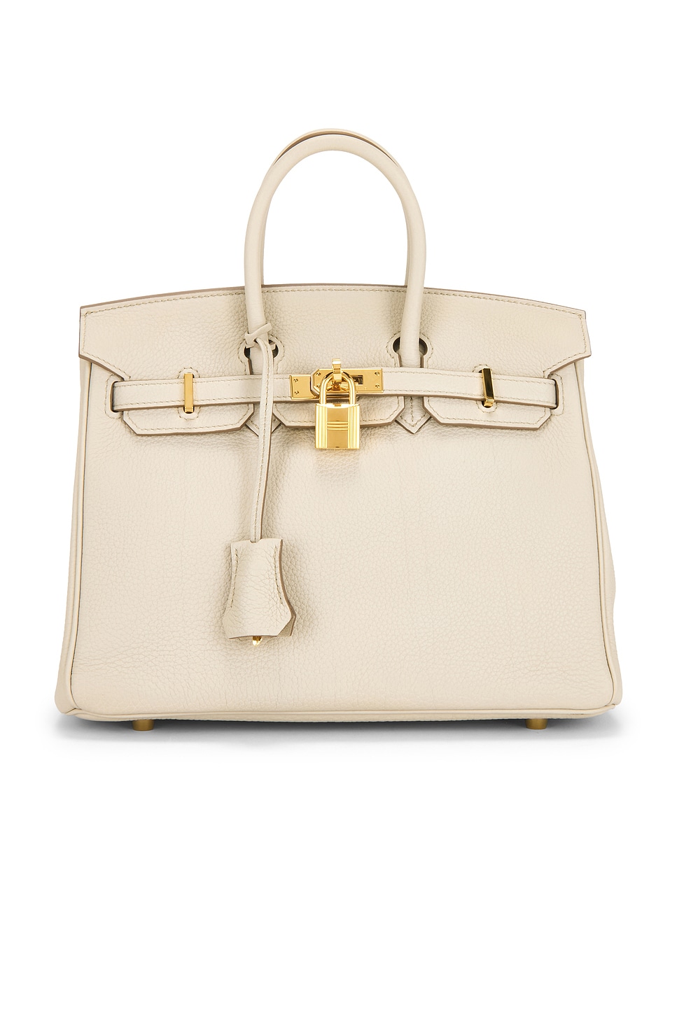 Hermes Hermes Togo Birkin 25 Handbag in Beton - Beige. a