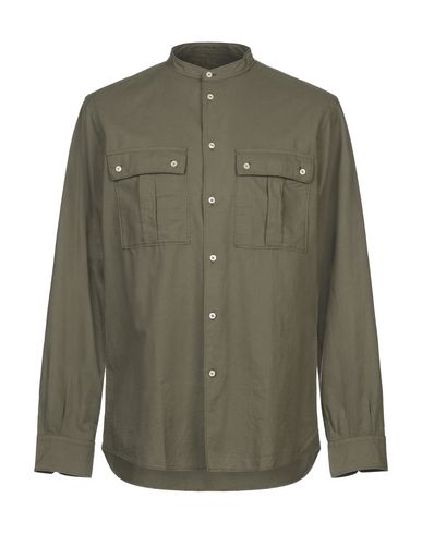 Man Shirt Military green Size 16 Cotton